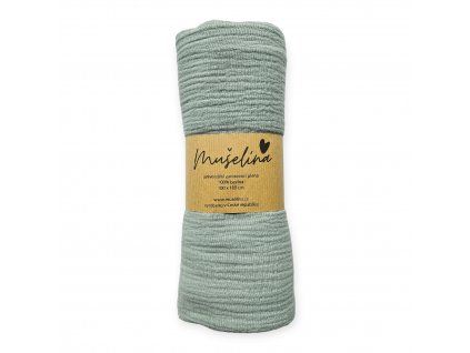 Mušelínová zavinovací plena/mint