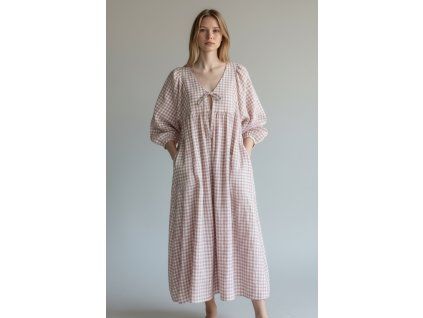 Mušelínové šaty Ema Bow/na objednávku