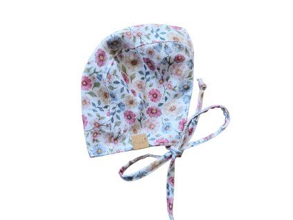Mušelínová čepička/flowers